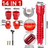 NONE Kit di Installazione per Rubinetti e Tubi 14 in 1, Chiavi per Rubinetti e Lavelli, Strumenti Manuali per Riparazione e Installazione Idraulica di Bagno e Cucina