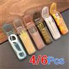 NONE Set da 4/6 Pezzi di Mini Contenitori in Plastica PP, Organizer Portatile da Viaggio, Custodia Compatta per Stuzzicadenti, Filo Interdentale, Capsule e Piccoli Oggetti Quotidiani