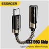 ESSAGER Cavo Adattatore Audio Hi-Fi Essager da USB-C a 3,5mm, Cavo Audio Jack 3,5mm USB-C per iPhone 17, Huawei, Xiaomi, Adattatore Audio per Auricolari