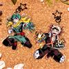NONE Portachiavi in Acrilico My Academia - Ciondoli Versione Q di Izuku Midoriya e Katsuki Bakugo - Pendente Anime Deku e Kacchan per Fan