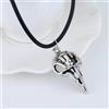 NONE Collana Vintage Stile Gotico con Ciondolo Teschio di Uccello Sculpey di Bellatrix Lestrange, Collana da Film per Uomo Donna, Collana di Halloween
