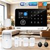 NONE Kit di Allarme Domestico Tugard con Connessione WiFi GSM, Controllo Tramite App, Sensore Antifurto per Porte/Finestre