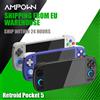 Retroid Pocket 5 Console di Gioco Portatile, Schermo OLED da 5.5", Snapdragon 865, Android 13, Raffreddamento Attivo, Lettore di Giochi Retro, Regalo