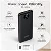 YASSINE MOBILESTOP Unico Pb3006 Power Bank da 10000 mAh con Display Digitale Rettangolare, Ricarica Rapida 22.5W, Cavo A-C da 0.3m, Nero, Rohs Accesofix