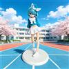 Bandai Statuetta Anime Cartoon Blue Archive Arona 21cm, Modellino PVC Kawaii da Collezione, Decorazione da Scrivania