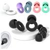 BRYNTHORX 1-10 paia di tappi per le orecchie in silicone, morbidi e riutilizzabili, per dormire, nuotare, ridurre il rumore, protezione dell'udito impermeabile, per viaggiare