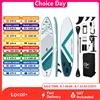 InnoExpo Tavola da Stand Up Paddle Gonfiabile InnoExpo 350*89*15, Tavola da Surf SUP Gonfiabile Antiscivolo per Sport Acquatici con Accessori