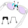 RCstyle Hibloks - Naselli per occhiali compatibili con Oakley Meta Hstn, naselli in metallo pieghevoli, in morbido silicone, consentono il posizionamento della custodia di ricarica senza influire sulla