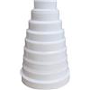 Jilijia Riduttore per condotti da 80 mm a 200 mm - Connettore di riduzione del tubo condotto per ventole di estrazione e unità di ventilazione