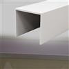Generico copri tubi Copertura Spegnitubo In PVC Bianco Puro, Copertura A Forma Di U Correttore Per Canalina Installazione Adesiva, Protezione Nascondere(L 110 CM W 15 CM)