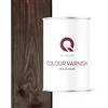 Q-COVER Vernice per legno in palissandro D090, 1 l, satinata, resina siliconica, per interni ed esterni, per tutti i tipi di legno, recinzione, terrazza