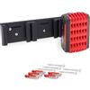 Babotech Supporto da parete per batterie Bosch Professional da 18 V e PowerCore, robusto supporto salvaspazio, per 3 batterie, 5 viti e 5 tasselli, facile da montare con funzione di bloccaggio [Made in Germay]