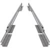 BRASOM Ladegeleiders BRASOM Guide per cassetti - 2 pezzi, 1200mm, per carichi pesanti 250kg, 48 pollici, con montaggio a pavimento e supporti per cassetti, sistema di guide per cassetti Heavy Duty, con cuscinetti a sfera