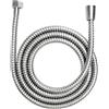 TMZELOA Tubo doccia 2 metri universale - Flessibile doccia in acciaio inox con tubo interno EPDM, rotazione 360°, anti perdita, facile da installare - tubo doccia antigroviglio compatibile standard per bagno