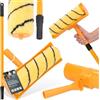 Instalguru Rullo Pittura 25 cm Asta Telescopica Regolabile 160-300 cm Rullino Manico Serbatoio Antigoccia Soffitto Pareti Muri Interni Dipingere Tinteggiare
