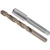 CoCud Maschio e Trapano Punta Set, M12 x 1.75 Maschio Filo 10.2mm Trapano Diametro, Metrico Macchina Vite Maschio & Torsione Trapano Punta per Foratura Riparazione, 1-Set