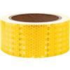 TopHomer 1 rotolo di nastro riflettente, 5 cm x 9 m di nastro adesivo di sicurezza impermeabile per esterni ad alta visibilità (giallo)