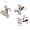 Qcwwy 3 Pezzi Cerniere Pieghevoli in Lega di Zinco Set di Cerniere a Braccio Corto da 180 Gradi per Armadietti, Porte, Armadi, Porte, Tavoli, Finestre, Serrature Hardware
