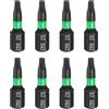 QUARKZMAN 8Pz SQ2 Inserti per Avvitatore Quadrate 1/4 Gambo Esagonale 25mm/1 Lunghezza4 Punte per Cacciavite Magnetico Esagonali in Acciaio S2 per Trapano Elettrico di Livello Industriale