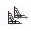 Brass & Metal Staffe per mensole vittoriane in ghisa da 10 cm