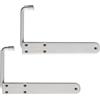 inferramenta Kit Ferma Imposte in Plastica FP14 - Set da 2 Ganci Fermapersiana | Colori: Bianco, Nero, Verde (Bianco)