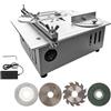 ZALASUNG Mini sega e circolare da tavolo 4 lame, seghe portatili di precisione Saw-0,1-15 mm regolabile in altezza/7 marce/arresto angolare 0-90°