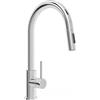 PRIMAGRAN Rubinetto da cucina 9010 Cromo con due tipi di getto, Rubinetto ad alta pressione, Rubinetto da cucina girevole a 360°