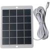 Todikaper Pannello di ricarica solare da 6 W 5 V, alimentatore per telecamera di sicurezza esterna, cavo lungo impermeabile, caricabatterie per pannello solare in polisilicio (tipo C)