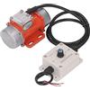Peukerty Vibratore per calcestruzzo 30W, motore vibrante elettrico 4000RPM regolatore di velocità e forza emozionante regolabile DC 24V