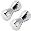 YYIGVMO 2 Pezzi Manopola per Porta Doccia, Pomolo per Porte Vetro in Acciaio Inox, Maniglie Porta per Doccia 1# Argento