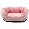 Record - Cuccia Prime Nanne per Cuccioli. Lettino imbottito per cani e gatti cuccioli morbido e accogliente. Cuscino per cani e gatti |S - 60 x 50 x 20 cm, Rosa