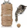 Gowkeey Corda Tiragraffi per Gatti 60 m, 6mm Juta Naturale, Accessori