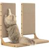 Zakkart 2 tiragraffi a forma di L, in cartone, altezza 65 cm (L) | Tiragraffi verticali per gatti multigatto, protezione per mobili da parete e divano, facile da montare, 2 pezzi