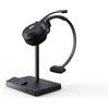 Yealink Cuffia con microfono Yealink WH62 Mono UC Sistema di audioconferenza personale Wireless A Padiglione Ufficio Micro-USB Base ricarica Nero [WH62 MONO UC]