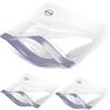 Ogato 3 pezzi - Trousse per cosmetici approvata TSA - Le nostre trousse per cosmetici trasparenti da Quart sono approvate per la sicurezza in tutto il mondo per liquidi e cosmetici - Ogato, viola., 23.5 x