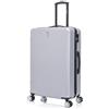 CELIMS - Valigia Grande 23 kg Rigida Leggera | Valigia da Stiva 75cm Donna | Lucchetto Integrato | ABS | Trolley Grande 75cm con 4 Ruote | Grigio