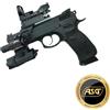 CESKA ZBROJOVKA CZ SP-01 SHADOW FULL METAL SCARR. SLITTA TORCIA LASER E RED DOT
