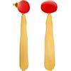 JOI D'ART ORECCHINI D'ORO MIRÓ JEWELRY | Progettato da Joidart | Collezione Mirò | Metallo placcato oro 24K con smalto a freddo