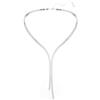 Swarovski Collana a Y Matrix, Gioielli, Taglia Rotonda, Bagno Rodio, Cristallo, Bianco, One Size