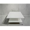 Maconi PRONTA CONSEGNA - Maconi Tavolino New Line 1143 con piano in melaminico bianco da 60 cm e h. 33 cm serie Coffee Table collection