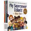 Slickcolors Inc My Superpower Values 8 Book Box Set (Libri 1-8: Gentilezza, Consapevolezza, accettazione, gratitudine, fiducia, onestà, pazienza e amore) (I miei libri di superpotere)