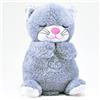 Kögler 45238 - Gatto Peluche Che Respira, Alto Circa 26 cm, con movimenti di respirazione e Funzione di Illuminazione premendo Un Pulsante, con Musica di Ninna Nanna per Neonati e Bambini, a Batteria