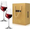 IYEREER Set Regalo Coppia 2 Calici Vino Personalizzati Colore Oro | Ottimo regalo per matrimonio, fidanzamento, celebrazione anniversario di coppia