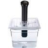 Sous Vide Tools Contenitore in Policarbonato Trasparente da 11.6 Litri, Coperchio Tagliato su Misura per Adattarsi al Circolatore Termico Anova Nano Sous Vide Cooker, Senza Bpa, Antiaderente