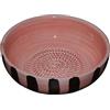 Beamel Home Piatto grattugia in ceramica fatta a mano, design decorativo, utensile da cucina, arte funzionale, stoviglie artigianali (cioccolato, grande)
