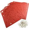 ZMdooreasy Set di 12 pannelli appendibili fai-da-te per eleganti divisori di stanza e decorazione d'interni (rosso)