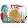 HOME DECO FACTORY, KA0463, Vassoio Exotic Paradise 21x14 cm, Design colorato e Vivace, Ideale per antipasti e Dessert, Riutilizzabile e Facile da Pulire, Multicolor