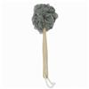 OISE ART STORE Trade Shop - Spazzola Doccia Lava Schiena Spugna Rete Grigia Esfoliante Manico in Legno 79599 -