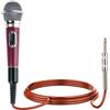 Microfono Dinamico Cablato 24x11x7CM per Streaming Karaoke Public Speaking