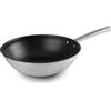 LACOR - 45728 - Wok Foodie, 18/10 Stainless Steel, Non-stick, with Titanium, PFOA Free, Ergonomic Handle, Sandwich Thermodifuser Bottom, Suitable for Induction and All Hobs, Ø28 cm